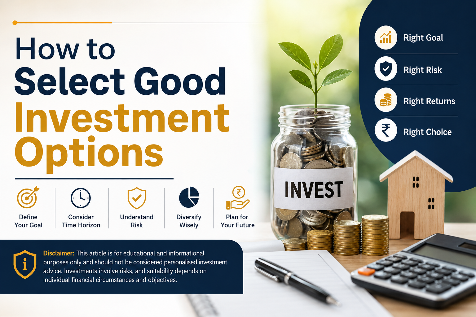How to Select Good Investment Options